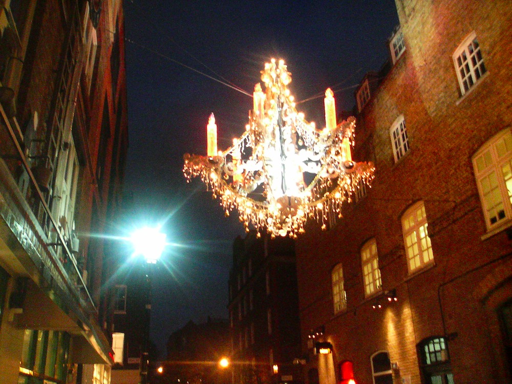 Christmas light in Covent garden